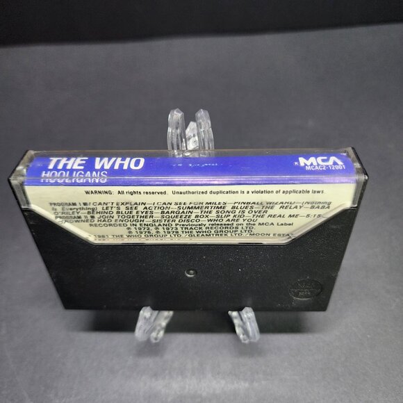 The Who - Hooligans Cassette Tape 1981 MCA Records - Picture 2 of 6